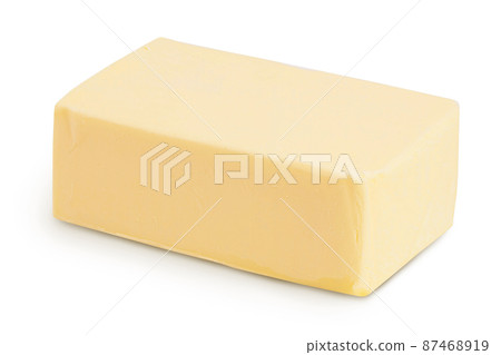 butter isolated on white background with clipping path and full depth of field butter isolated on white background with clipping path and full depth of field 87468919