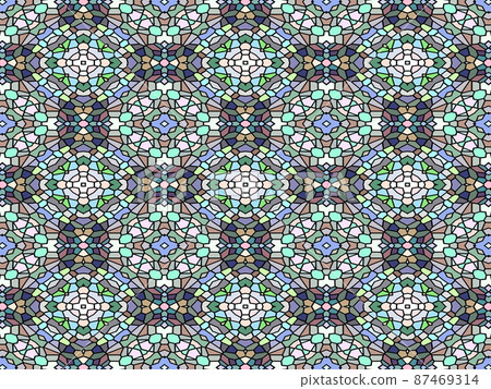 Continuous geometric pattern Continuous geometric pattern 87469314