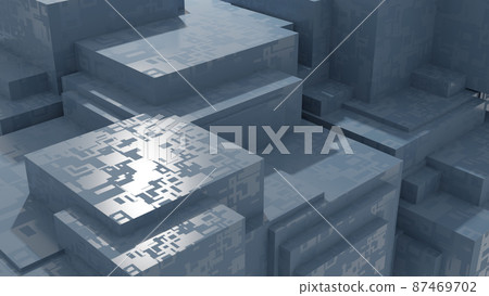 CG block Many block backgrounds with geometric patterns 87469702