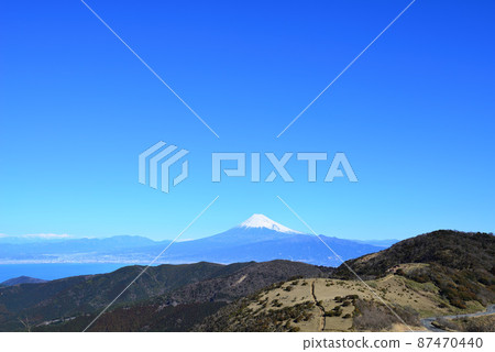 從達摩山看富士山和駿河灣（靜岡縣伊豆市） 87470440