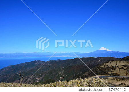 從達摩山看富士山和駿河灣（靜岡縣伊豆市） 87470442