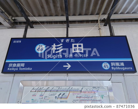 京急杉田站站名牌 京急杉田站站名牌 87471036