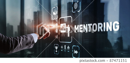 Mentoring Motivation Coaching Career Business Technology concept Mentoring Motivation Coaching Career Business Technology concept 87471151