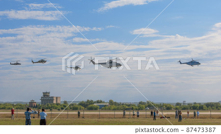 Russian helicopter formation flight 87473387