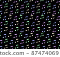 多彩音符壁紙黑色背景 87474069