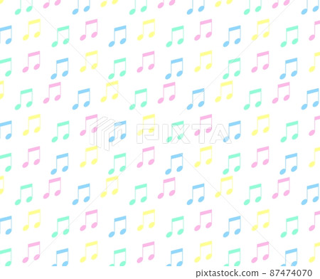 Colorful musical note wallpaper white background Colorful musical note wallpaper white background 87474070