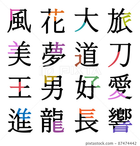 Chinese character graphic source Chinese character graphic source 87474442