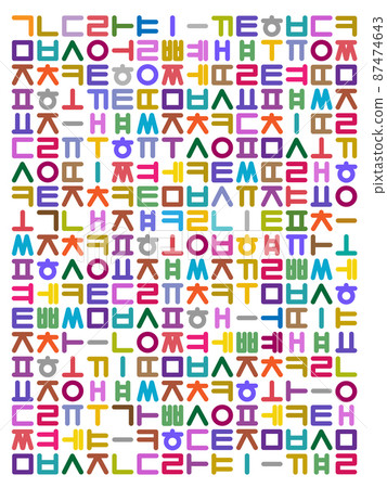 Korean consonant letter design source Korean consonant letter design source 87474643