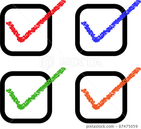 複選框方形圓角集 87475059