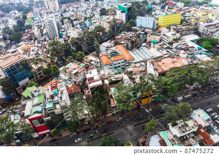 View of Ho Chi Minh city or Saigon, Vietnam View of Ho Chi Minh city or Saigon, Vietnam 87475272