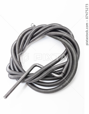 new plumbers snake on white background 87475273
