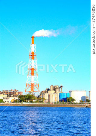 四日市市的風景,工廠設施的綜合體 四日市市的風景,工廠設施的綜合體 87476856