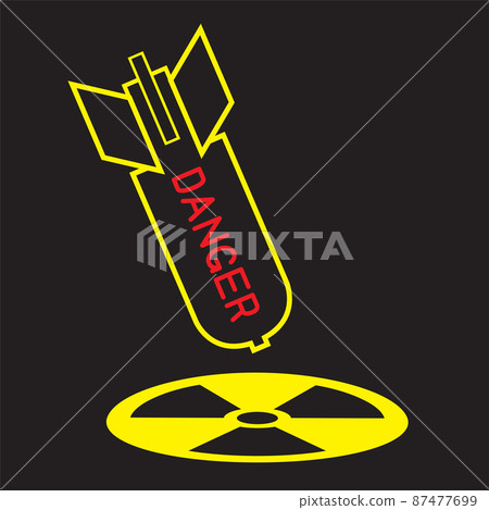 nuclear energy bomb danger sign symbol 87477699