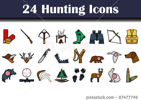 Hunting Icon Set 87477749