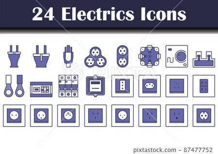 Electrics Icon Set Electrics Icon Set 87477752