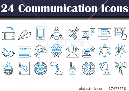 Communication Icon Set 87477758