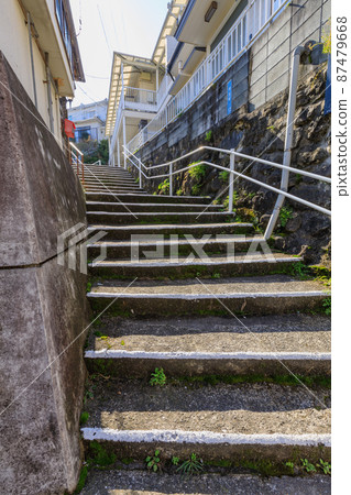 <Nagasaki Prefecture> Alley in the city of Nagasaki, a hill town <Nagasaki Prefecture> Alley in the city of Nagasaki, a hill town 87479668