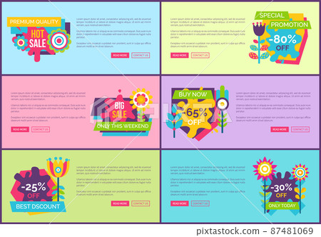 Hot Sale on Premium Quality Products Web Pages Set 87481069