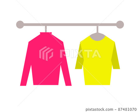 Sweaters Clothing Store Set Vector Illustration 87481070