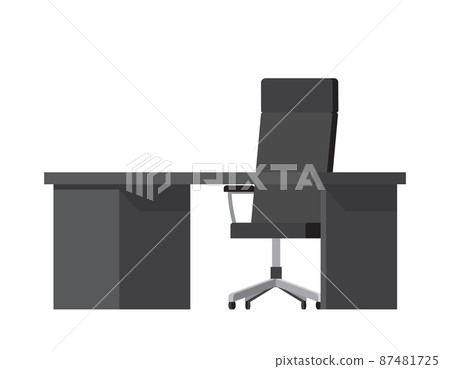 Cute Workplace Color Poster Vector Illustration Cute Workplace Color Poster Vector Illustration 87481725