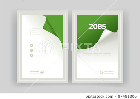 書籍封面，書籍封面，模板，小冊子。報告。 87481800