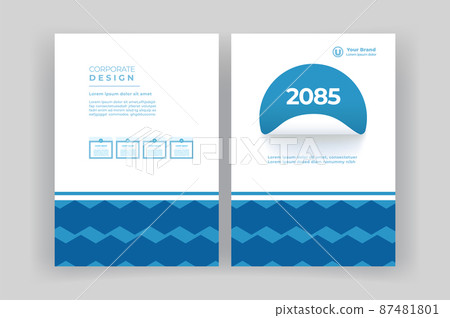 Book cover, book cover, template, brochure. report. 87481801