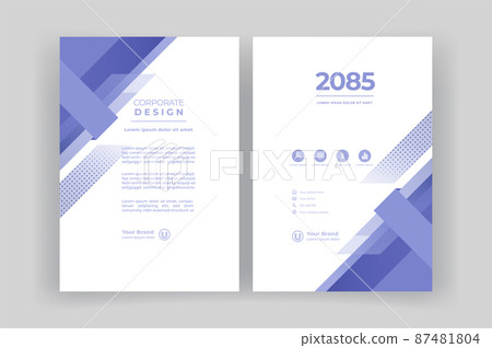 Book cover, book cover, template, brochure. report. 87481804