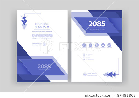 Book cover, book cover, template, brochure. report. 87481805