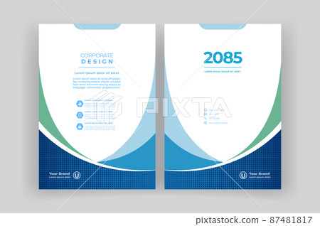 Book cover, book cover, template, brochure. report. 87481817