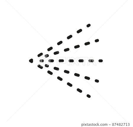 Spray steam icon for water, perfume, paint or deodorant. Scatter gas or aerosol haze. Spray symbol. Steam nozzle flows. Vector illustration isolated on white background Spray steam icon for water, perfume, paint or deodorant. Scatter gas or aerosol haze. Spray symbol. Steam nozzle flows. Vector illustration isolated on white background 87482713