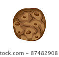 Chocolate cookies vector illustration 87482908