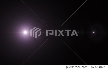 Lens Flare light over background. Easy to add overlay or screen filter over photos Lens Flare light over background. Easy to add overlay or screen filter over photos 87483824