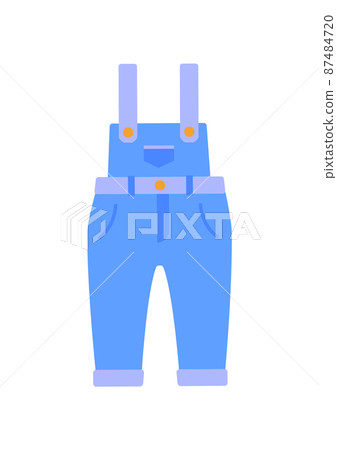Romper Suit of Jeans Poster Vector Illustration 87484720