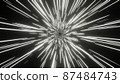 Abstract backgrounf of glowing white lines. 87484743