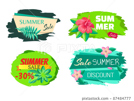 Sale Summer Discount Label Collection Big Sale Set 87484777