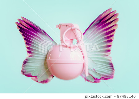 Peace symbol 3D illustration Peace symbol 3D illustration 87485146