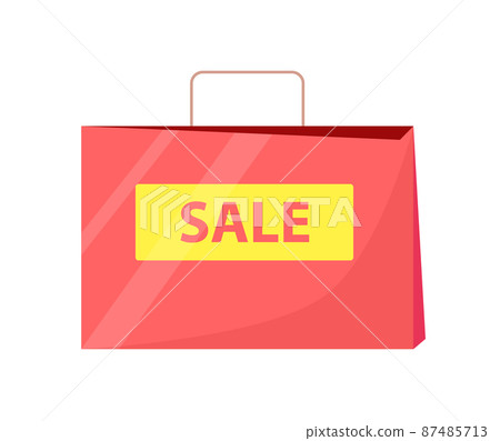 Sale Bag with Title and Handle Vector Illustration Sale Bag with Title and Handle Vector Illustration 87485713