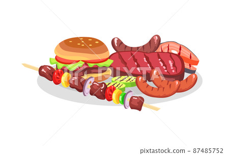 BBQ Food exposition, Big Burger and Savory Steaks BBQ Food exposition, Big Burger and Savory Steaks 87485752