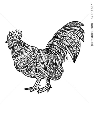 Chicken Mandala Coloring Pages for Adults Chicken Mandala Coloring Pages for Adults 87485787