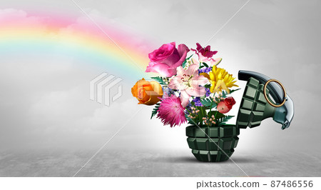 No War Concept 87486556