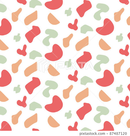 Vector pattern with abstractions . Cute pattern with spots. Vector pattern with abstractions . Cute pattern with spots. 87487120