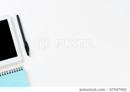 Top view of businessman workplace Top view of businessman workplace 87487992