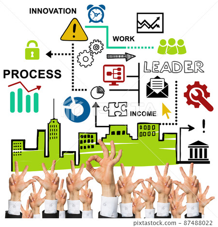 Business and teamwork concept 87488022