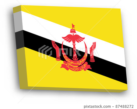 3D vector flag of Brunei 87488272