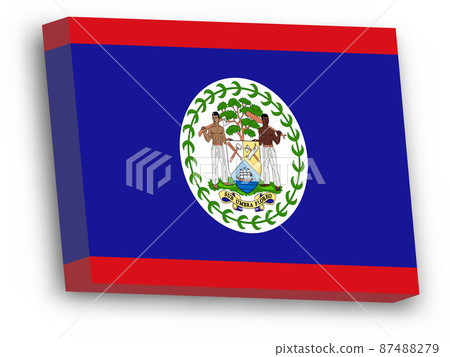 3D vector flag of Belize 87488279