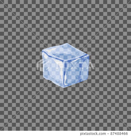 Ice square block in vector illustration, isolated on transparent background Ice square block in vector illustration, isolated on transparent background 87488466