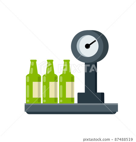 Bottles on scales. Shopping at grocery Bottles on scales. Shopping at grocery 87488519