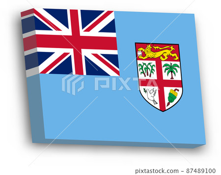 3D vector flag of Fiji 87489100