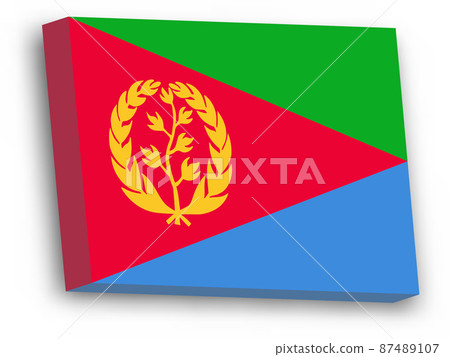 3D vector flag of Eritrea 87489107