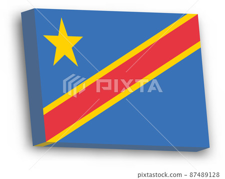 3D vector flag of Democratic Republic of the Congo - Stock Illustration ...